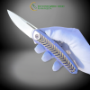 ШЕВРОН (Chevron) ексклюзивний складний ніж ручної роботи KUSTOM KNIVES - RWL-34™ 61-62 HRC
